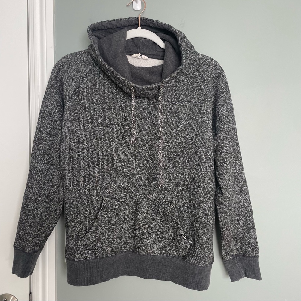 tentree "Burney" Charcoal Gray Pullover Hoodie Sweatshirt